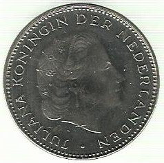 Holanda - 2 1/2 Gulden 1972 (Km# 191)