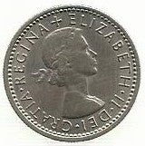 Inglaterra - 6 Pence 1964 (Km# 903)