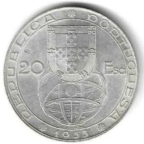 Portugal - 20$00 1953 (Km# 585) Renovação Financeira