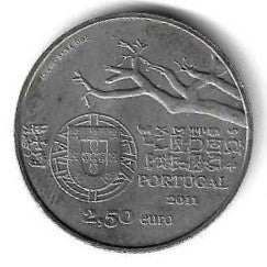 Portugal - 2,50 Euro 2011 (Km# 806) Capelo e Ivens