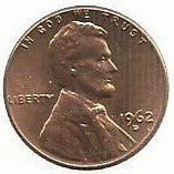 USA - 1 Cent 1962 (Km# 201)