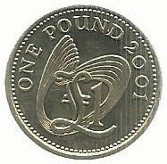 Guernsey - 1 Libra 2001 (Km# 110)