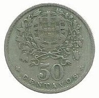 Portugal - 50 Centavos 1940 (Km# 577)