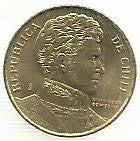 Chile - 1 Peso 1992 (Km# 216.1)