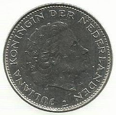 Holanda - 2 1/2 Gulden 1969 (Km# 191)