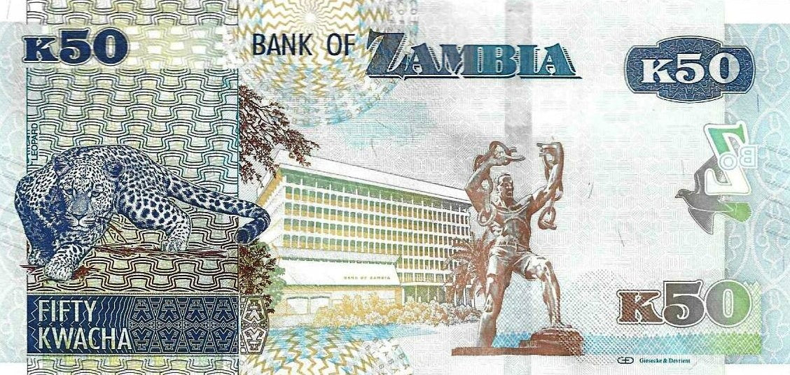 Zambia - 50 Kwacha 2022 (# 60d)