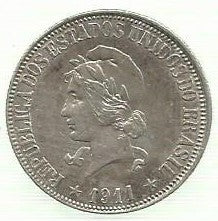 Brasil - 1000 Reis 1911 (Km# 507)