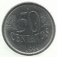 Brasil - 50 Centavos 1994 (Km# 635)