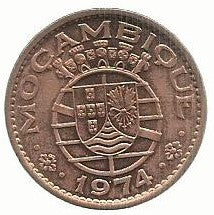 Moçambique - 1$00 1974 (Km# 82)