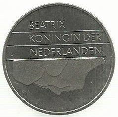 Holanda - 2 1/2 Gulden 1987 (Km# 206)