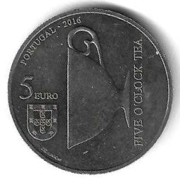 Portugal - 5 Euro 2016 (Km# 871) Catarina Bragança