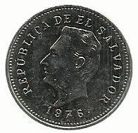 El Salvador - 5 Centavos 1976 (Km# 149a)