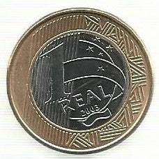 Brasil - 1 Real 2003 (Km# 652a)