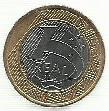 Brasil - 1 Real 2013 (Km# 652a)