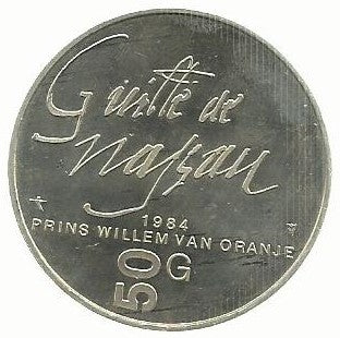 Holanda - 50 Gulden 1984 (Km# 208) 400 Anivº Morte de William