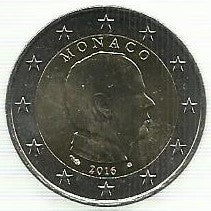 Monaco - 2 Euro 2016 (Km# 195)