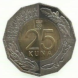 Croacia - 25 Kuna 2016 (Km# Novo) 25º Anivº Independencia