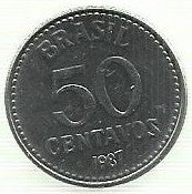 Brasil - 50 Centavos 1987 (Km# 604)