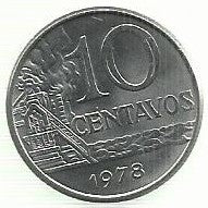 Brasil - 10 Centavos 1978 (Km# 578.1a)