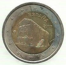 Espanha - 2 Euro 2017 (Km# ...) Igreja Asturias