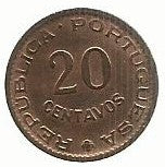 Moçambique - 20 Centavos 1961 (Km# 85)