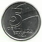 Brasil - 5 Centavos 1989 (Km# 612)