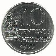 Brasil - 10 Centavos 1977 (Km# 578.1a)