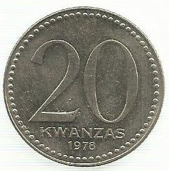 Angola  - 20 Kwanzas 1978 (Km# 86.1)