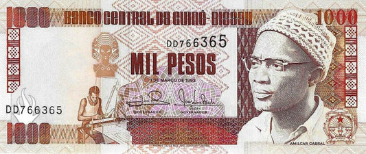 Guine Bissau - 1000 Pesos 1993 (# 13b)