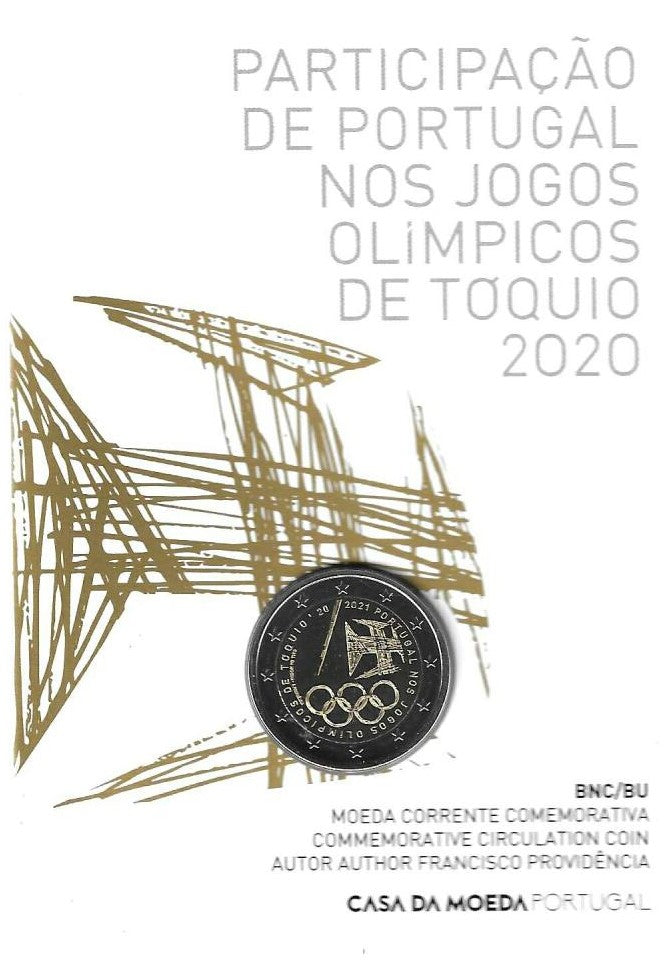 Portugal - 2 Euro 2020 (J.O. Tóquio) (BNC)