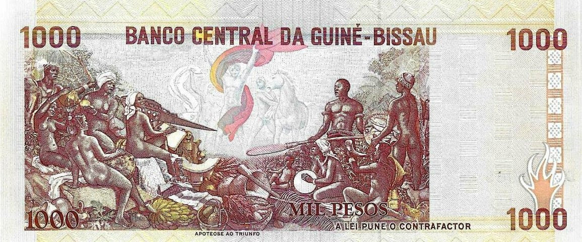 Guine Bissau - 1000 Pesos 1993 (# 13b)