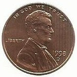 USA - 1 Cent 1998 (Km# 201)