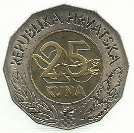 Croacia - 25 Kuna 2011 (Km# Novo) Tratado EU 2011