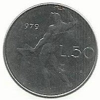 Italia - 50 Liras 1979 (Km# 95.1)