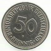 Alemanha - 50 Pfennig 1950 (G)(Km# 109.2)