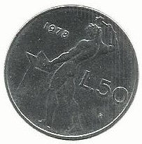 Italia - 50 Liras 1978 (Km# 95.1)