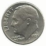 USA - 1 Dime 1983 (Km# 195a)