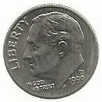 USA - 1 Dime 1999 (Km# 195a)