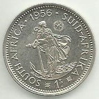 Africa Sul - 1 Shilling 1956 (Km# 48)