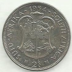 Africa Sul - 2 Shillings 1954 (Km# 50)