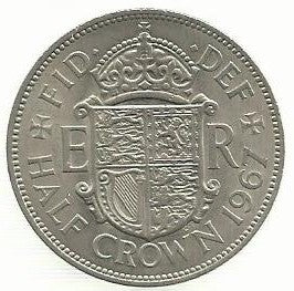 Inglaterra - 1/2 Crown 1967 (Km# 907)