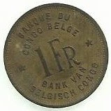 Congo Belga - 1 Franco 1949 (Km# 26)