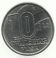 Brasil - 10 Cruzeiros 1991 (Km# 619)