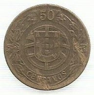 Portugal - 50 Centavos 1926 (Km# 575)