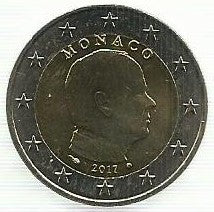 Monaco - 2 Euro 2017 (Km# 195)