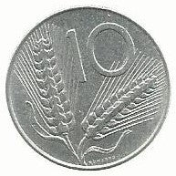 Italia - 10 Liras 1976 (Km# 93)