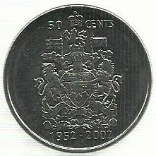 Canadá - 50 Centimos 2002 (Km# 290b)