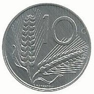 Italia - 10 Liras 1987 (Km# 93)