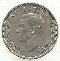 Inglaterra - 1 Shilling 1947 (Km# 863)