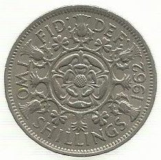 Inglaterra - 2 Shillings 1962 (Km# 906)